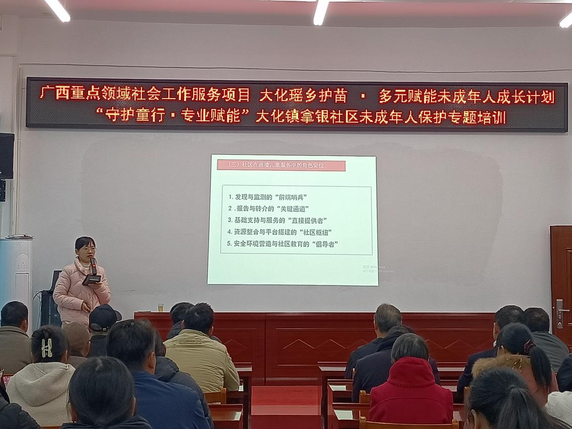 拿银社区未保专题培训